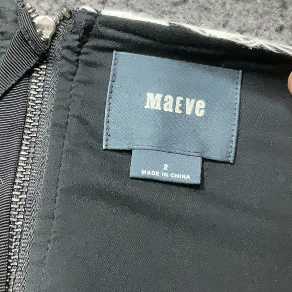 Anthropologie Maeve Fuzzy Fading Tracery Fit & Flare Dress Women’s Size 2 XS - Picture 6 of 8